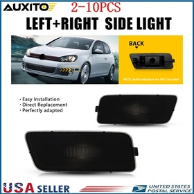 2-20X For 10-14 VW Volkswagen MK6 GTI Front Side Marker Smoke LED Signal Lights