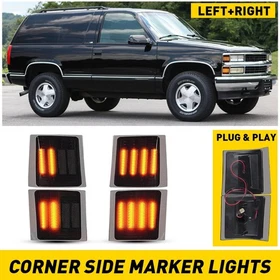 4PCS Dynamic LED Side Corner Marker 5977460 Lights For Chevy C/K 1500 2500 3500