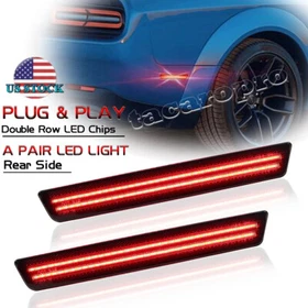 For 2015-2022 Dodge Challenger Side Marker Light Lamps indicator Smoked Lens