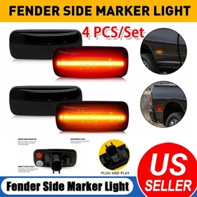 For Dodge RAM 2010-2018 2500HD 3500HD Front+Rear Marker LED Side Lights