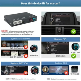 Wireless Android Auto/Wireless CarPlay Module for BMW NBT CIC 1 2 3 4 5 6 Series