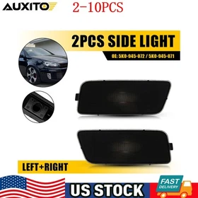 Smoke Lens Front Bumper Side Marker Lights For 2010-2014 VW MK6 Golf GTI 2-20X