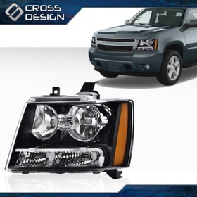 Fit For 2007-2014 Chevy Avalanche/Suburban/Tahoe Headlights HeadLamps LH RH Side