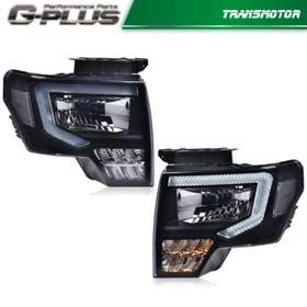 LED DRL HEADLIGHT LAMPS LEFT & RIGHT SIDE FIT FOR 2009-2014 FORD F150
