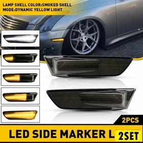 For 03-07 Infiniti Coupe G35 Sequential LED Switchback Side Marker Signal Lights