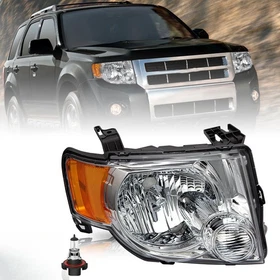Fit 2008 2009 2010 2011 2012 Ford Escape SUV Chrome Passenger Right Headlight RH