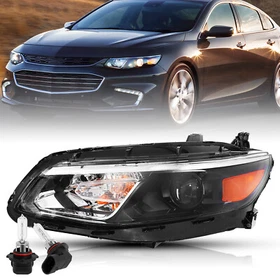 For 2016-2018 Chevy Chevrolet Malibu Halogen Projector Headlight Headlamp 16-18