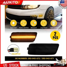 For 2010-2014 VW MK6 Golf Jetta SportWagen LED Front Bumper Side Marker Light