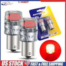 1156 P21W 7506 Red LED Brake Tail Lamp Reverse Backup Light Bulbs For BMW 2-20X