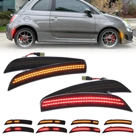 For 2012-2017 Fiat 500 500C Abarth Dynamic Front Rear 4PCS LED Side Marker Light