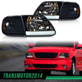 LED DRL Headlights & Corner Lights Left+Right Fit For 1997-2004 F-150 Expedition