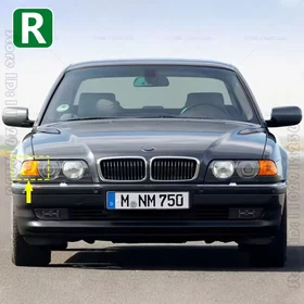 BMW E38 740i 740iL 750iL 95-01 Front Turn Signal Corner Lights Set