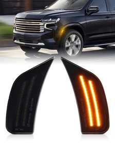 LED Side Marker Lights For 2021-2024 Cadillac Escalade GMC Yukon Chevy Suburban 