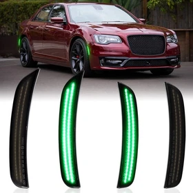 LED Front Rear Side Marker Light 4PCS Lamps For 2015-2023 Chrysler 300 300C 300S