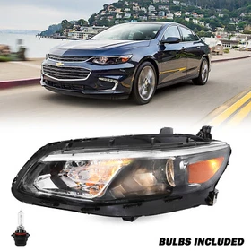 For 2016-2018 Chevy Chevrolet Malibu Halogen Projector Headlights w/ Bulbs 16-18