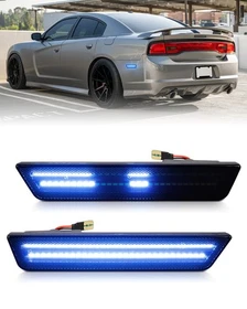 2PCS LED Rear Side Marker Lights Dynamic For Dodge Charger 11-14 Challenge 08-14