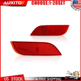 Fit 2008-2016 Subaru Impreza XV Crosstrek Rear Bumper Reflector Lights Red 2-20X