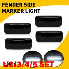 Smoked Dually Bed Fender LED Marker Lights For Dodge Ram 2500 3500 White 1-5SET