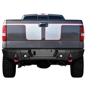 For 2006-2008 Ford F-150 New Steel Front/Rear Bumper W/Winch Plate&LED Lights