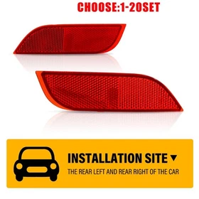 For Subaru Crosstrek Impreza WRX 2008-2023 Rear Bumper Reflector Red Lens 2-20X