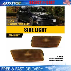 For 10-14 VW Volkswagen MK6 Golf/GTI Front Side Marker Amber Signal Lights 2-10X
