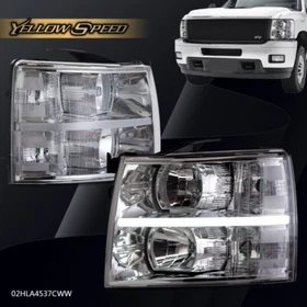 LED DRL Strip Headlights Fit For 2007-2013 Chevy Silverado 1500 2500HD 3500HD 