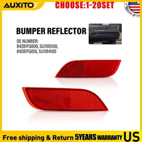 Bumper Reflector Fit 2013-2015 Subaru XV Crosstrek 2008-2016 Impreza Rear 2-20X