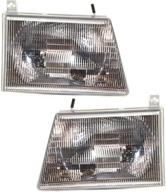 Left or Right Side Headlights For Ford E-350 Econoline 1999-2007 Halogen w/Bulbs