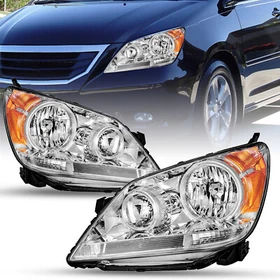 For 2005-2010 Honda Odyssey Amber Corner Headlights Assembly Pair 05-10