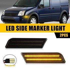 Front Rear Amber/Red LED Side Marker Light Lamps For 10-13 Ford Transit Connect