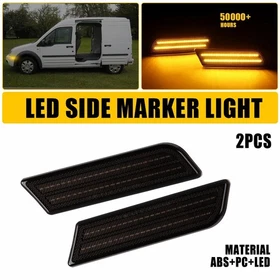 For 2010-2013 Ford Transit Connect Front Rear Bumper LED Side Marker Light Lamps