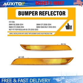 For BMW 08-14 E71 X6 10-13 E70 Amber Front Bumper Marker Reflector Lamp 2-20X