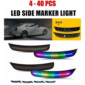 4-40 For Chrysler 300 2015-23 Dynamic Multiple RGB Color LED Side Marker Light K