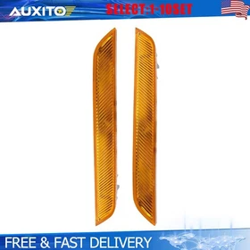 Front Bumper Side Marker Reflector Amber Lamps For BMW E71 X6 2008-2014 2-20X