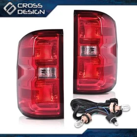 Tail Light Lamp Fit For 2014-2019 18 Chevy Silverado 1500 2500 3500 w/ Harness