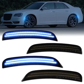 For 2015-2023 Chrysler 300 300C 300S 4x LED Front Rear Side Marker Lights Lamps