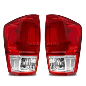 Pair Black Red Tail Lights For Toyota Tacoma 2016-2021 2022 2023 Left&Right Side