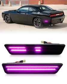2PCS LED Rear Side Marker Lights Dynamic For Dodge Charger 11-14 Challenge 08-14