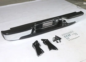 For 99-07 Chevy Silverado GMC Sierra 1500 2500 Complete Step Bumper Chrome&Black