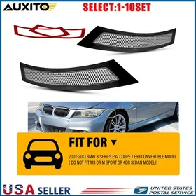 Clear Reflector Lamps for Front Bumper of 2007-2013 BMW E92 Coupe E93 2-20X