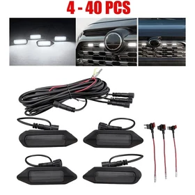 LED Grill Light for Toyota RAV4 2019-2024 White Smoked Front Grille Lights 4-40X