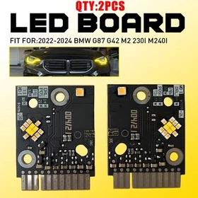 For BMW G87 M2 G42 230i M240i 2022-2024 Yellow DRL LED Boards Left Right 2-20X