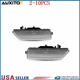 2-20X Clear Lens Front Bumper Side Marker Lights For 2010-2014 VW MK6 Golf GTI