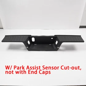 Rear Bumper Step Pad & End Caps For Ford F250 F350 F450 2017-2022 w/Sensor Holes