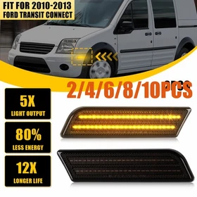 Smoke Amber LED Front Bumper Marker Light For Ford Transit Connect 2010-132-10x