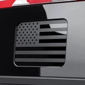 Ford F150 F250 F350 2015&ndash;2025 Rear Middle Window American Flag Decal