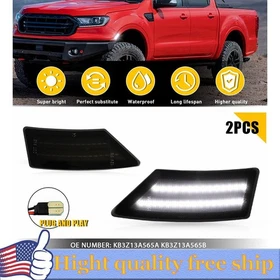 Dynamic LED Rear Smoked White Side Marker Lights For Dodge Challenge 08-14 2/4/6