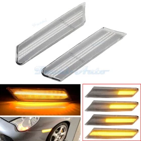 LED Dynamic Side Marker Light For Porsche 997 (911) GT2/GT3 RS 06-13 Boxster 987