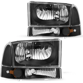 For 1999-2004 Ford Super Duty F250/350/450/550/ 00-04 Excursion Headlight 4PCS
