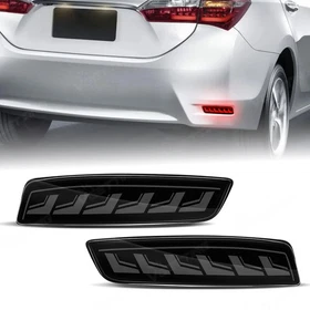 PAIR LED Rear Bumper Reflector Marker Brake Lights For 2013-2018 Lexus GS ES
